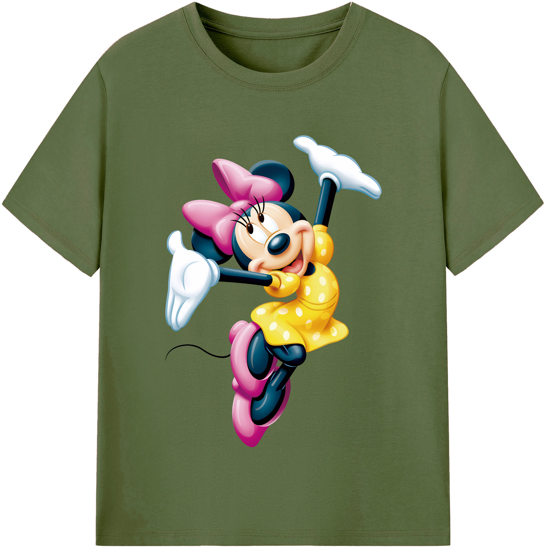（画像用） ミッキーマウス Mickey Mouse 綿100％半袖Tシャツ（フロントプリント）